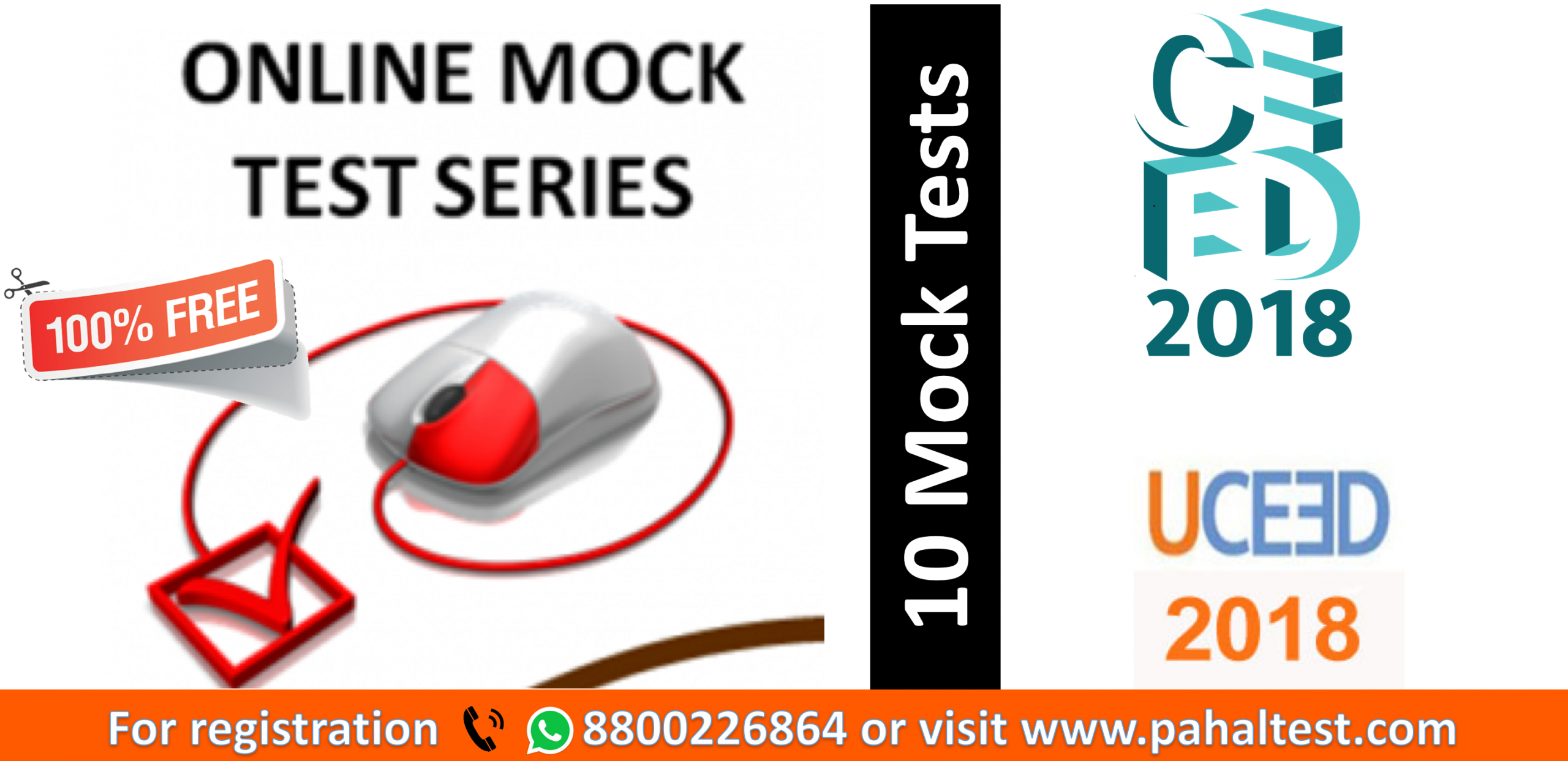 U/CEED Free 10 Online Mock Tests